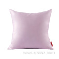 Solid Color Satin Silk Pillowcase Cushion Cover